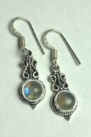 Silver Earring Fancy Rainbow