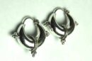 Silver Earring Wide Hoop