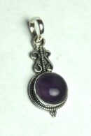 Silver Pendant Fancy Amethyst