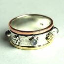 Silver Ring Band Rainbow