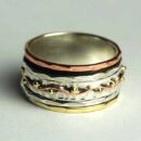 Silver Ring Band Spinner