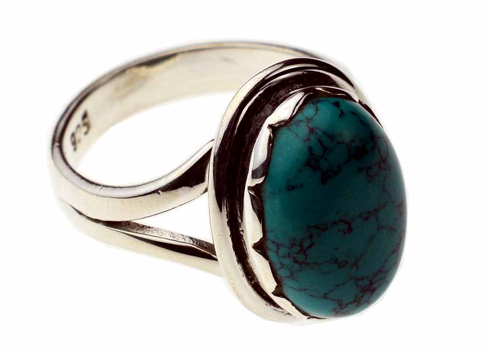 Silver Ring Turquoise Cab