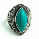 Silver Ring Turquoise Oval