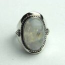 Silver Ring Rainbow Raised