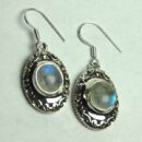 Silver Earring Rainbow Circle