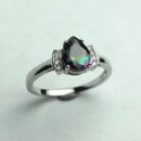 Silver Ring Mystic Quartz Tear
