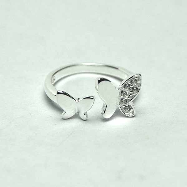 Silver Ring Butterflies