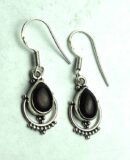 Silver Earring Garnet