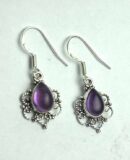 Silver Earring Amethyst