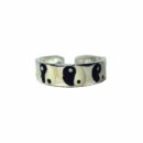 Silver Toe Ring Ying Yang