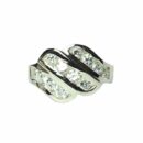 Silver Ring Clear CZ Stones