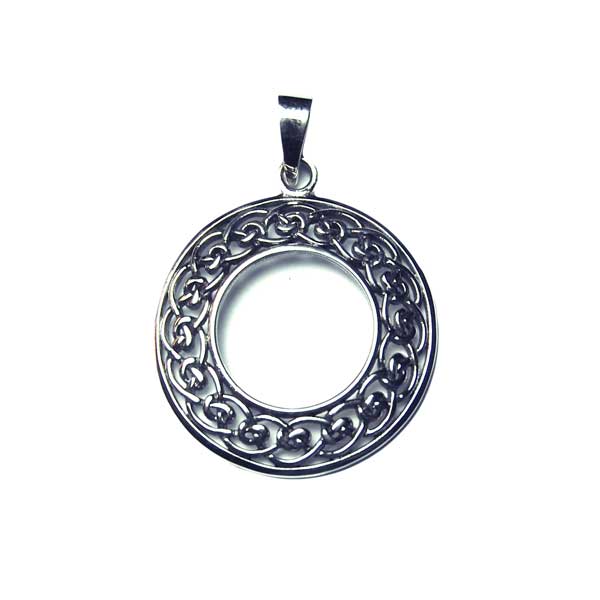 Silver Pendant Circle Celtic