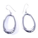 Silver Earring Drop Oval