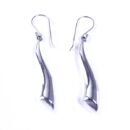 Silver Earring Horn Shape