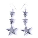 Silver Earring Triple Star