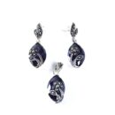 Silver Pendant And Earring Set