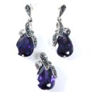 Silver Pendant And Earring Set