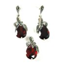 Silver Pendant And Earring Set