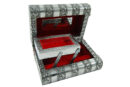 Box Jewellery Metal Rose 6X4 Inch