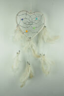 Dream Catcher Heart White