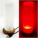 Selenite USB Cylinder Lamp Red