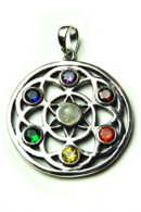 Silver Pendant Circle Chakra