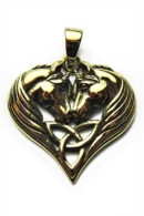 Bronze Pendant Unicorn Heart Lisa Parker Licensed