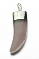 Pendant Horn Rose Quartz 15X45mm