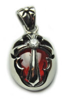 Pendant Stainless Steel Red