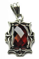 Pendant Stainless Steel Red