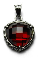 Pendant Stainless Steel Red