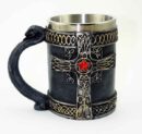 Tankard Black With Celtic Cross
