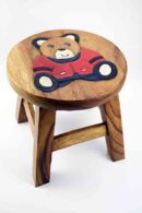 Stool Wooden Bear
