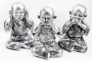 Monk Figurine Set Of 3