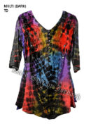 Jordash Blouse Flaming Tie Dye