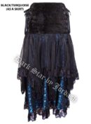 Skirt Black Velvet Size 16