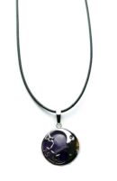 Pendant Moon And Stars Amethyst