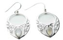 Silver Earring Circle Rainbow