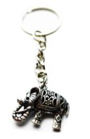 Keyring Elephant Tribal Design
