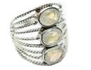 Silver Ring Beaded Rainbow