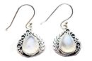 Silver Earring Floral Rainbow