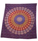 Bedspread Single Mandala Maroon