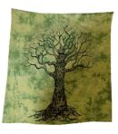 Bedspread Single Tree Green