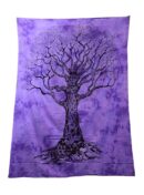 Bedspread Single Tree Purple
