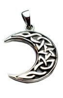 Silver Pendant Moon Celtic