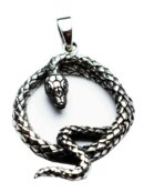 Silver Pendant Twisted Snake