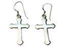 Silver Earring Cross