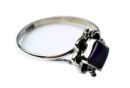 Silver Ring Diamond Amethyst