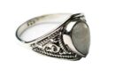 Silver Ring Teardrop Rainbow