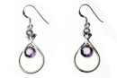 Silver Earring Amethyst